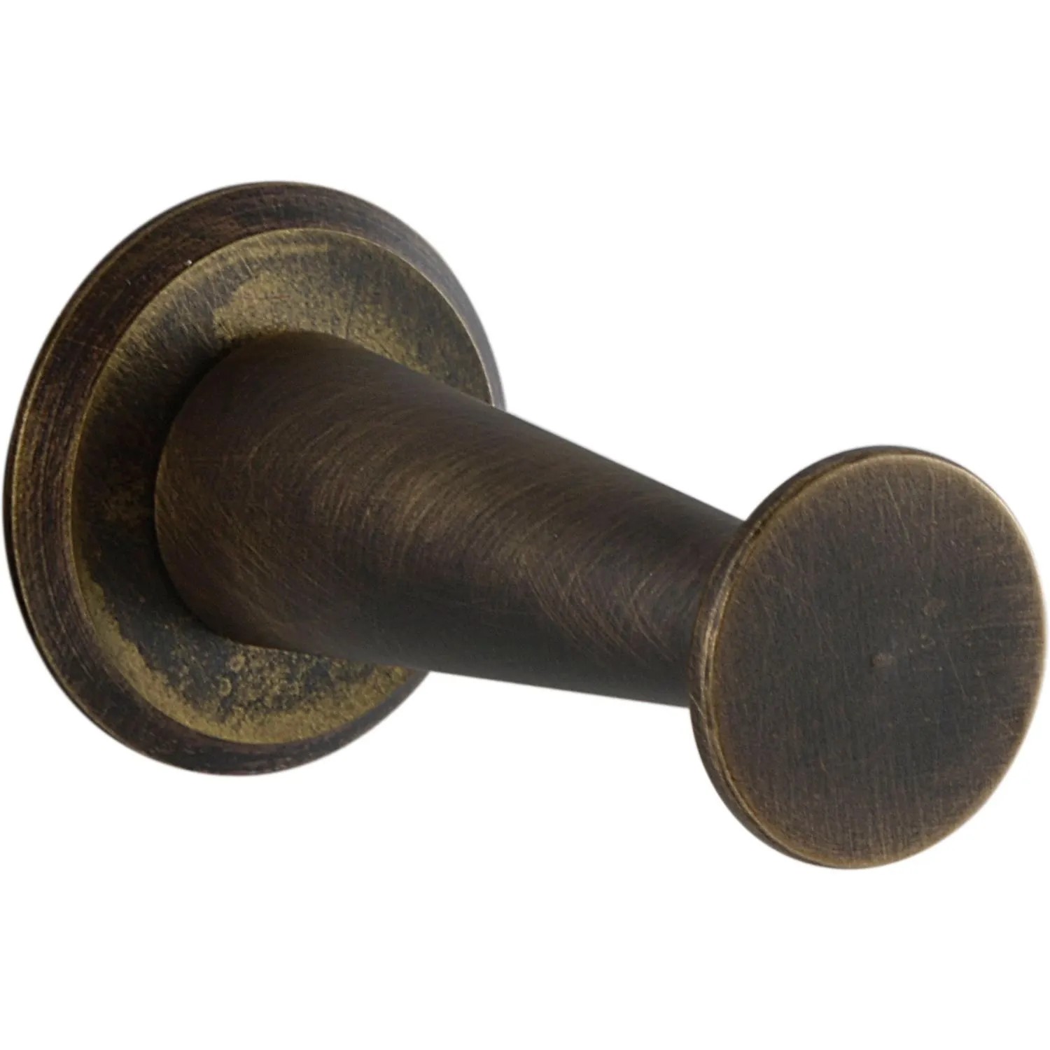 Simausrom Mantelhaken Medellot Platte Ø 30 mm Tiefe 53 mm Messing Antik Lackiert