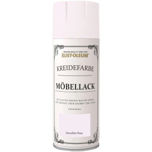 Rust-Oleum Kreidefarbe Möbellack Sprühfarbe Porzellanrosa, matt, 400ml Dose.