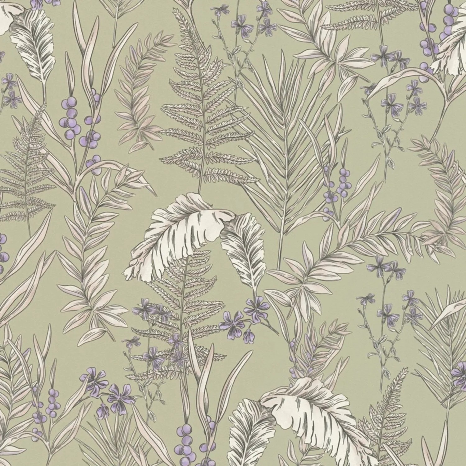 Tadessi Tapete Floral M1-No.4519 Vliestapete in Creme