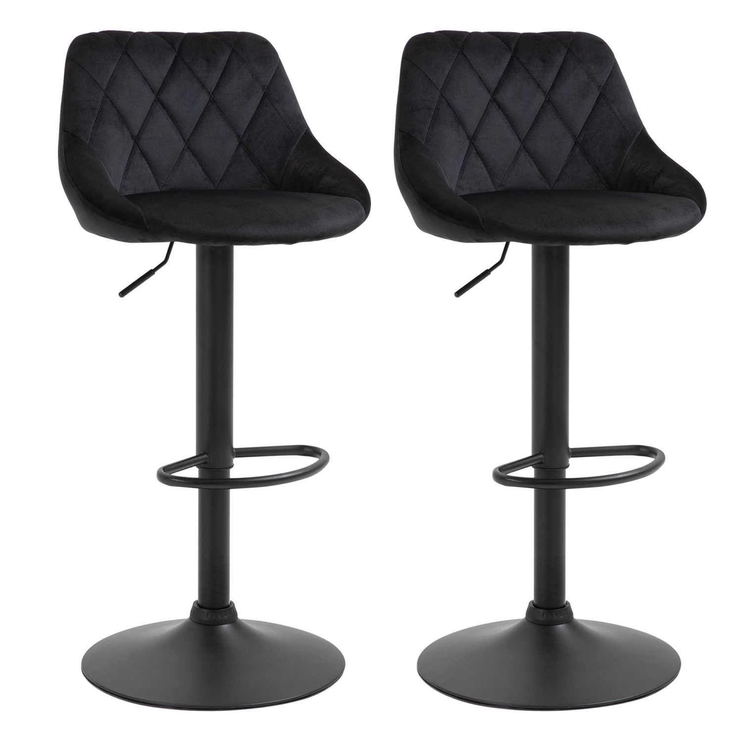 HOMCOM 2er-Set Barhocker Höhenverstellbar günstig online kaufen