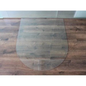 ECOfoxx Funkenschutzplatte Glasbodenplatte Rundbogen 120x140cm