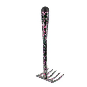 Galaflor Handrechen aus Stahl mit Blumenmotiv