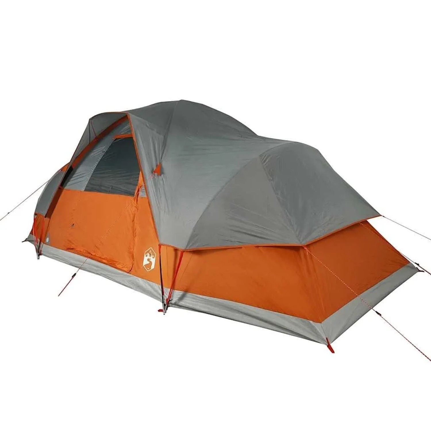 vidaXL Kuppel-Familienzelt 9 Personen Orange Wasserdicht 94565