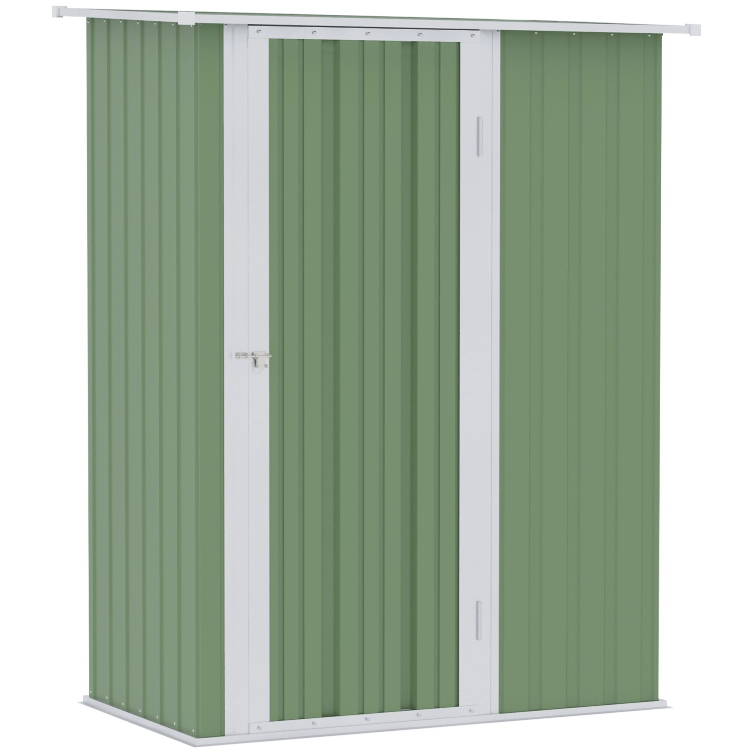 Outsunny Geräteschuppen mit Tür 142 x 84 x 189 cm günstig online kaufen