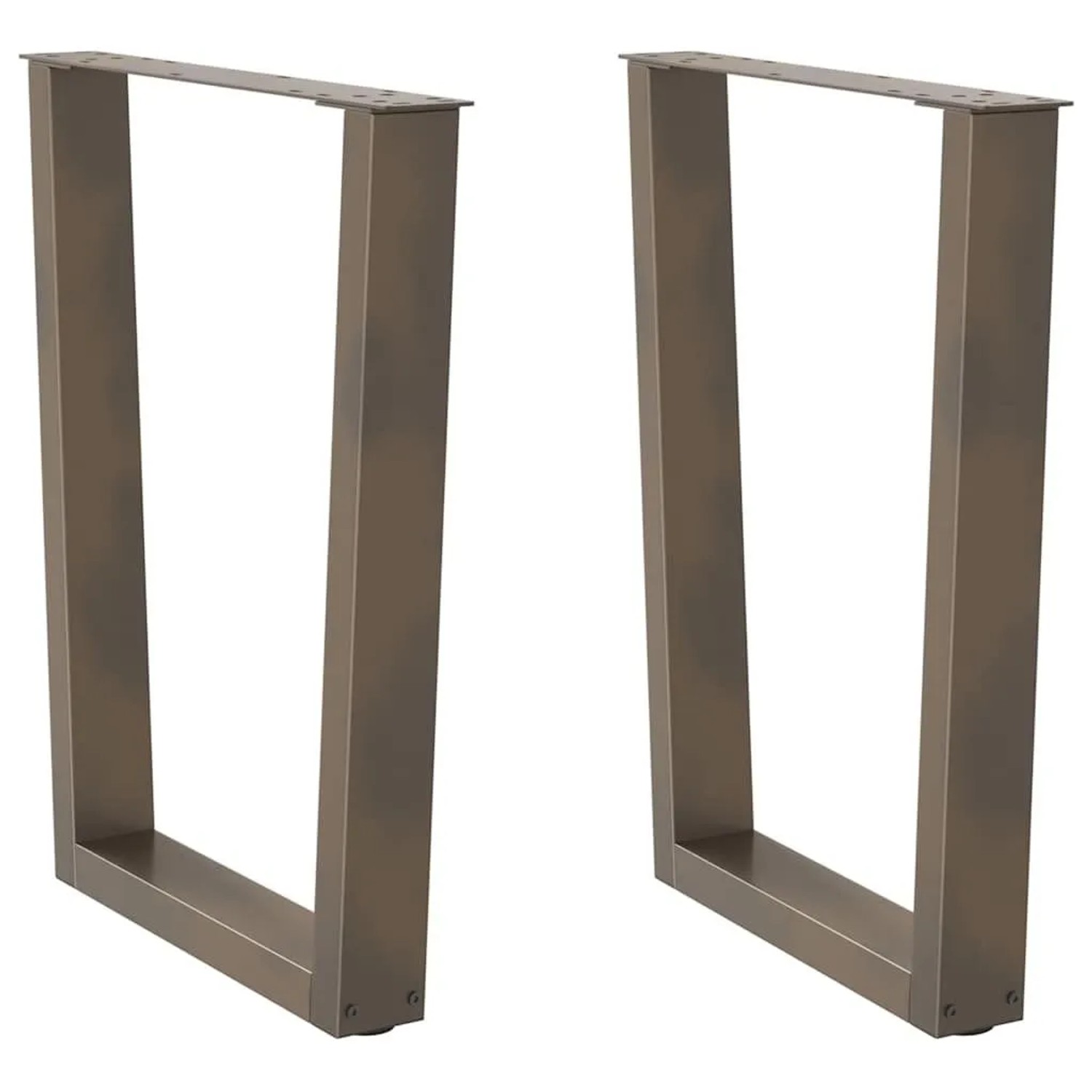 vidaXL Esstisch Beine V-Form 2 Stk Naturstahl 70x72-73,3 cm Stahl 4012647 günstig online kaufen