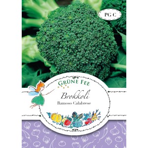 Grüne Fee Brokkoli Ramoso Calabrese Saatgut Packung, Gemüsesamen für ca. 80 Pflanzen.