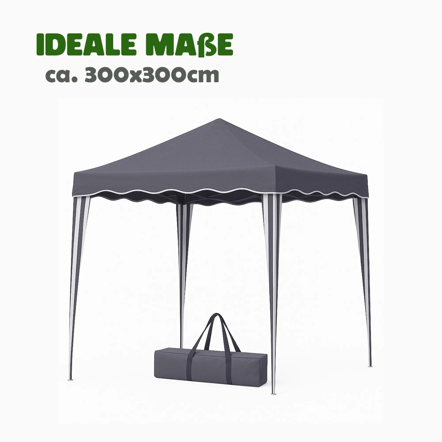 Bestlivings Faltpavillon 3 x 3 m Anthrazit wetterfest wasserdicht kaufen  bei OBI