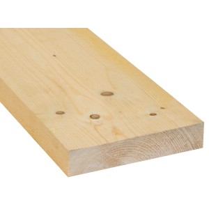Sägeraue Fichte/Tanne Diele, 40x200x3000 mm, für hochwertige Holzfußböden.