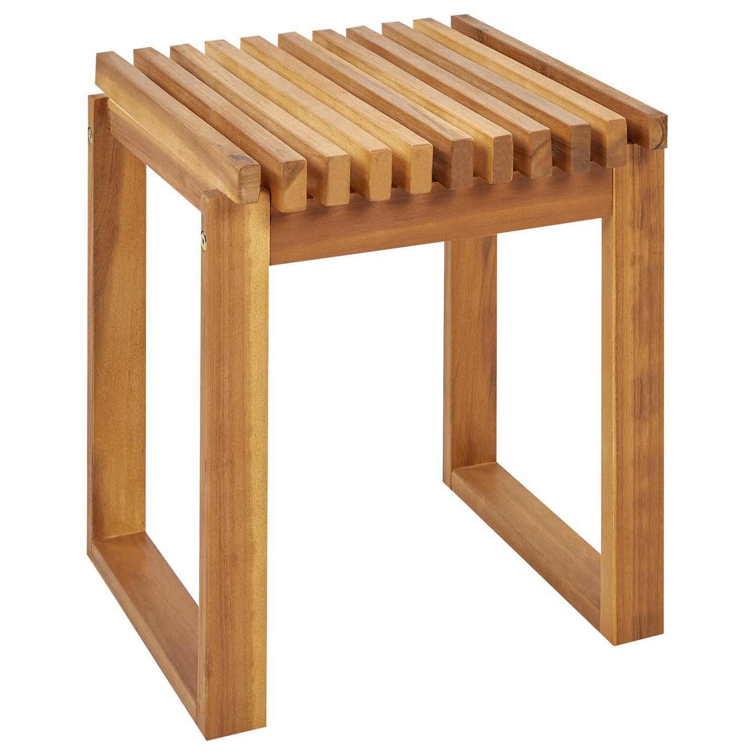 Beliani Gartentisch BELLANO Heller Holzfarbton 35x40x44 günstig online kaufen