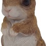Dekorative Gartenfigur Hase, 17 cm, aus wetterfestem Polyresin für Garten, Balkon oder Terrasse.