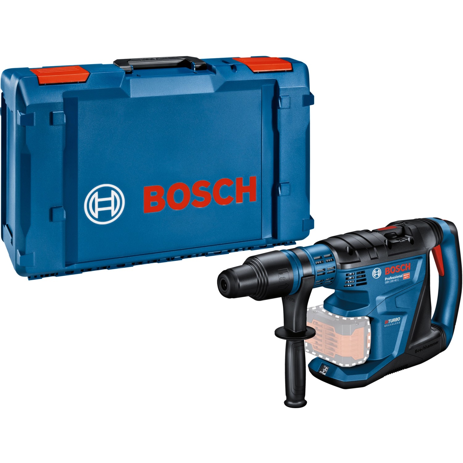 Bosch Professional 18 V Akku-Bohrhammer GBH 18V-40C Solo mit L-Boxx
