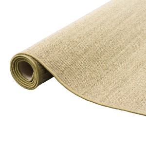 Gerollter Snapstyle Sisal Teppich Natur Hirse, 140x200 cm. Klassischer Teppich für Wohnräume.