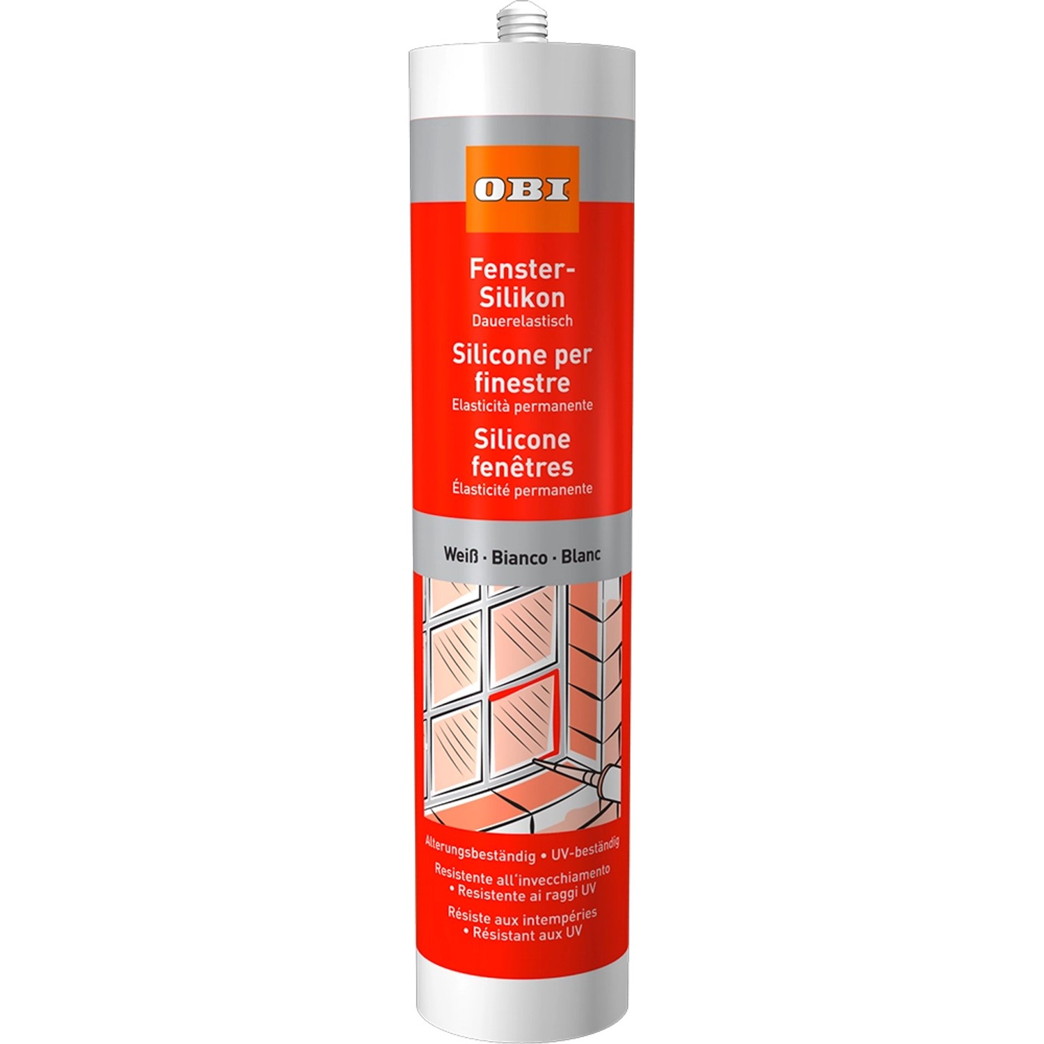 OBI Fenster-Silikon Weiß 310 ml günstig online kaufen