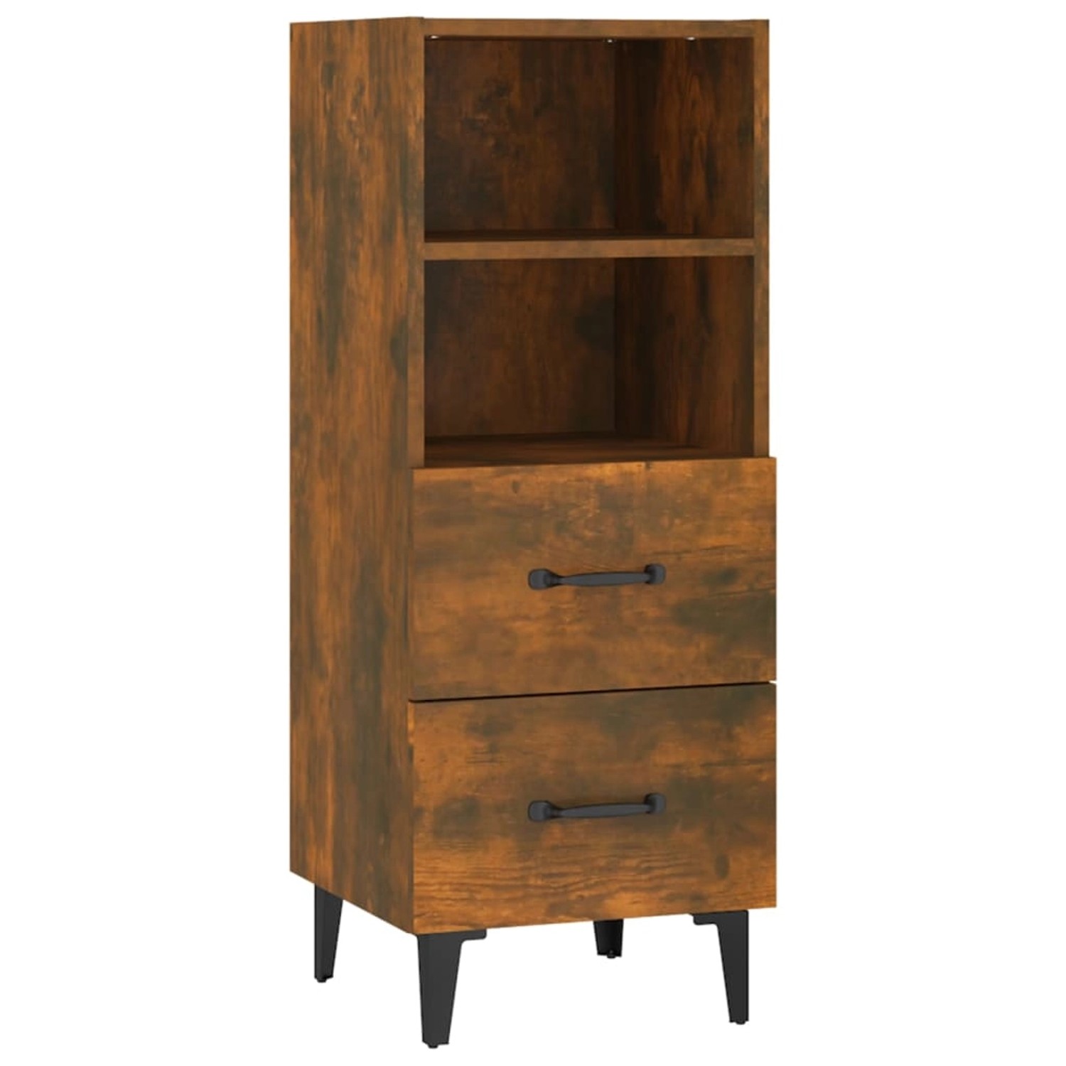 vidaXL Sideboard Räuchereiche 34,5x34x90 cm Holzwerkstoff 817417 günstig online kaufen