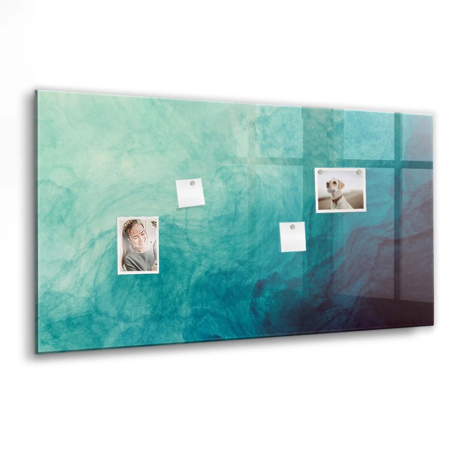 Tulup Magnettafel Beschreibbar Abstraktionstiefe 120x60 cm Magnettafel Küche Glas Weißer Marker Glastafel Magnetisch