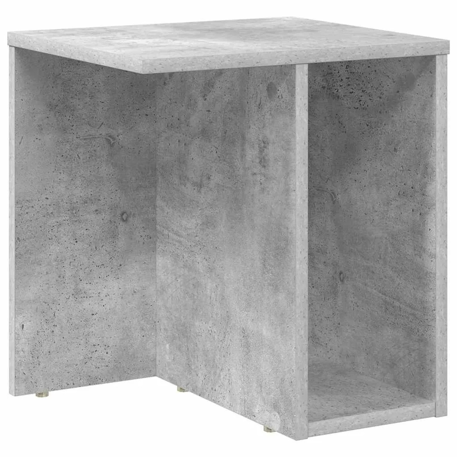 vidaXL Beistelltisch Beton Grau 37 x 32 x 40 cm Holzwerkstoff 891086