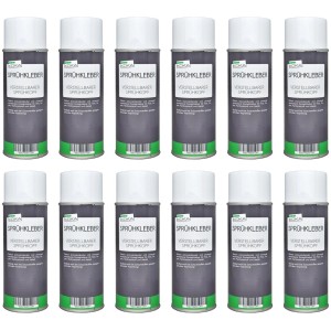 12er Pack KOKA Sprühkleber mit verstellbarem Sprühkopf für universellen Einsatz.