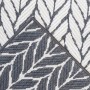 Grauer Primaflor In- & Outdoorteppich Reverso Knitted Joy, 160x220cm, mit Blattmuster.