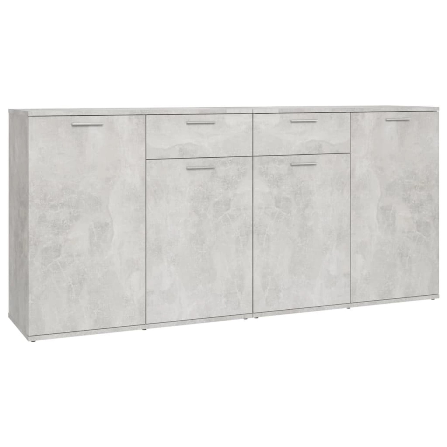 vidaXL Sideboard Betongrau 160x36x75 cm Holzwerkstoff 3074931