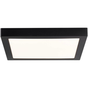 Eckiges, schwarzes Paulmann LED-Panel Abia, 30x30 cm, für Deckenmontage.