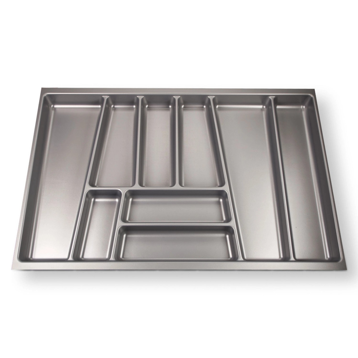 SOTECH ORGA-BOX II Besteckeinsatz 800 mm Höhe 45 mm Silbergrau Für Nobilia Schubladen