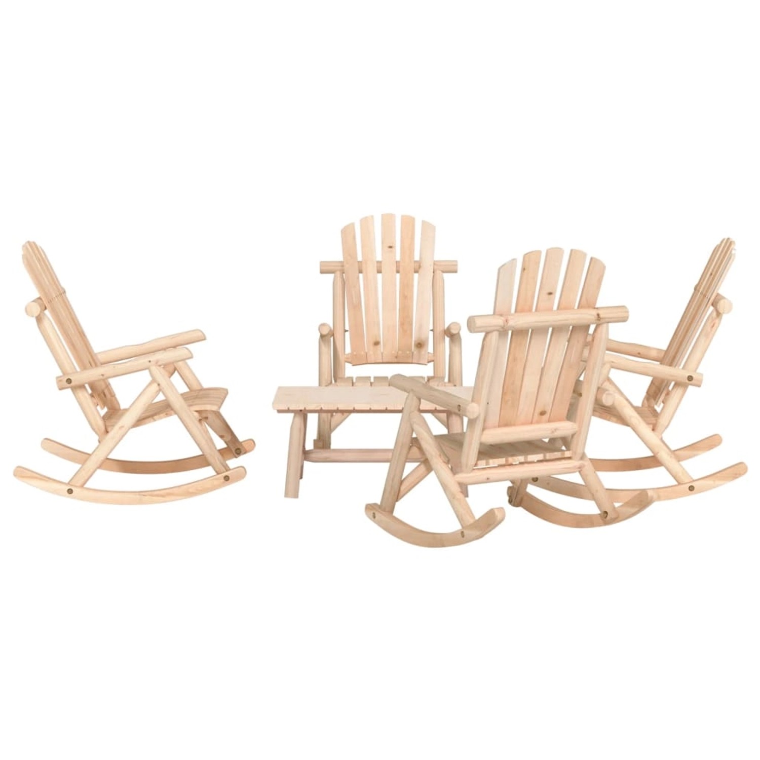 vidaXL 5-Tlg Garten-Lounge-Set Massivholz Fichte 3185531 günstig online kaufen
