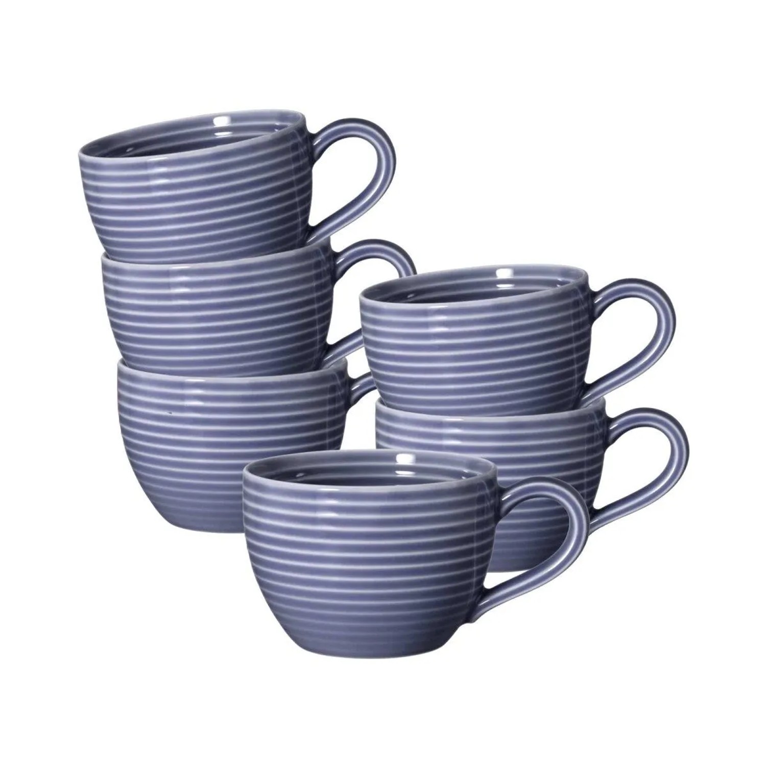 Seltmann Weiden Beat Color Glaze Espressotasse 0,11, 6er Set Fliederblau