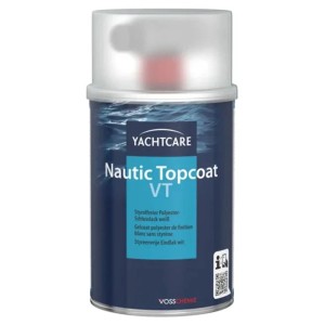 Yachtcare Nautic Topcoat VT Schlusslack, weiß, 500g Dose mit Härter.