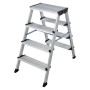 Euroline Klapptritt mit 4 Stufen aus Aluminium. Kompakte Leiter für den Innenbereich.