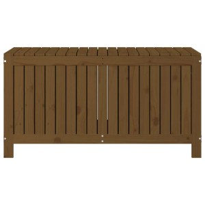 VidaXL Gartentruhe, honigbraun, 121x55x64 cm, aus Kiefer Massivholz. Universalbox für Garten und Terrasse.