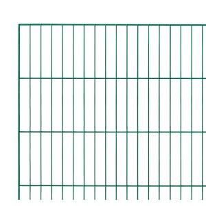 Grüner Einstabmattenzaun, 150x200 cm, für den Garten.