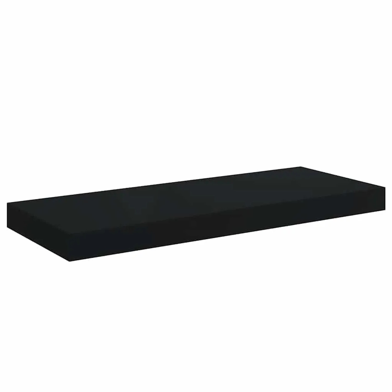 vidaXL Schwebendes Wandregal Schwarz 60x23,5x3,8 cm MDF 323832