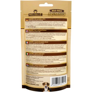 Wolfsblut Hundesnack Squashies Wild Duck, 100g Packung Hunde-Belohnungssnack mit Ente.