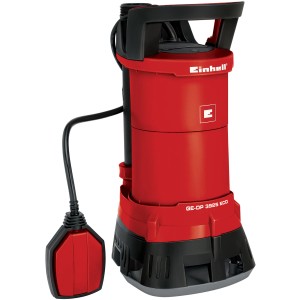 Einhell GE-DP 3925 ECO Schmutzwasserpumpe in Rot und Schwarz. Elektro-Pumpe für Haus und Garten.