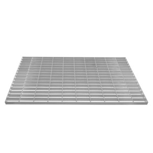 Verzinkter Gitterrost, 1000x500mm, aus robustem Stahl für hohe Belastungen im Baubereich.