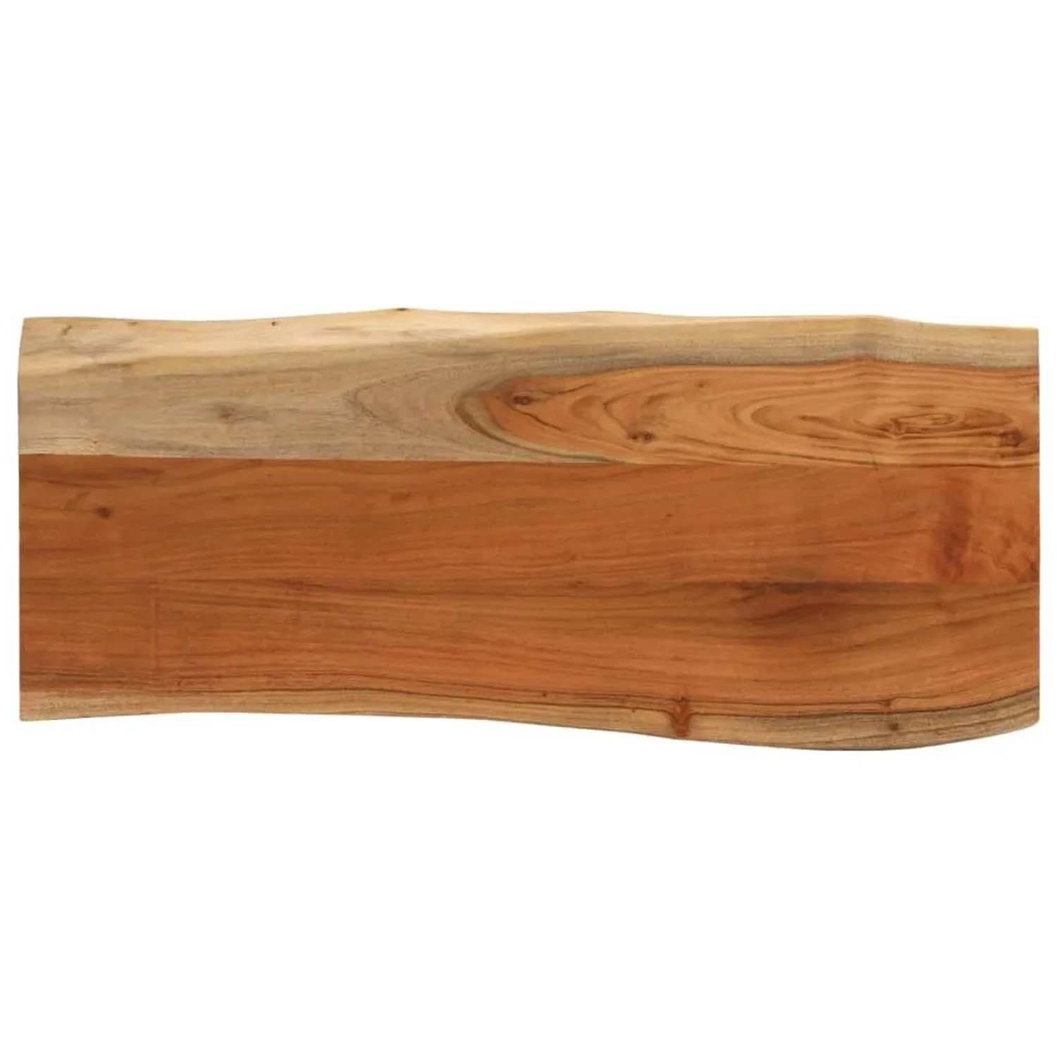 vidaXL Tischplatte 80x40x3,8 cm Rechteckig Massivholz Akazie Baumkante 370634