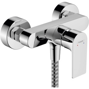 Hansgrohe Rebris E Brausemischer Aufputz in Chrom, Duscharmatur mit Einhebelmischer.