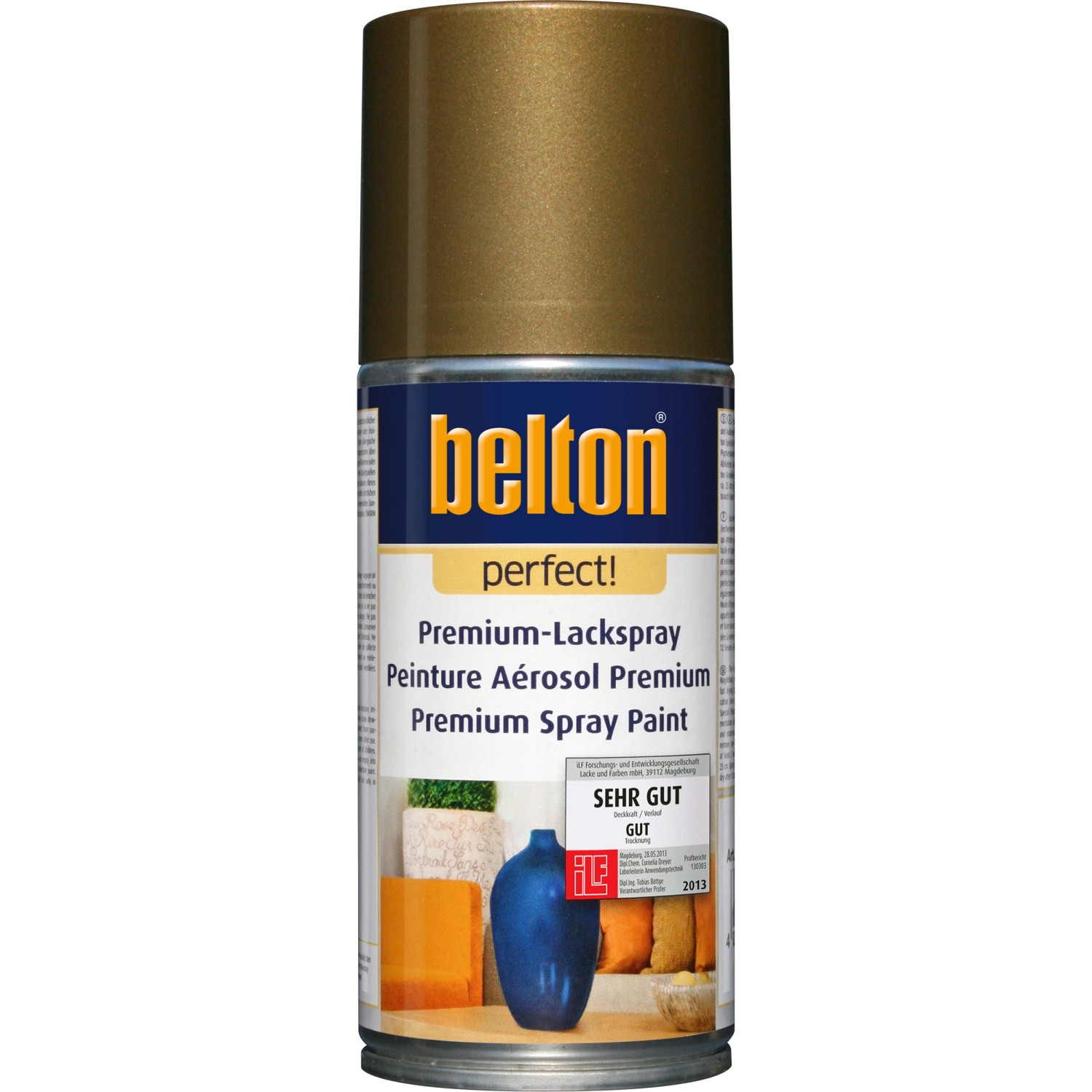 Belton Perfect Premium-Lackspray Gold glänzend 150 ml kaufen bei OBI