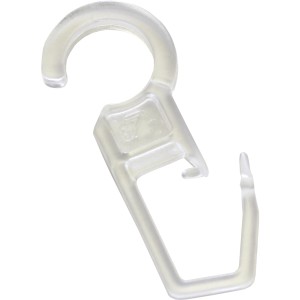 Gardinia Faltenlegehaken Lugano, glasklar, 10er-Pack für Stilgarnituren.