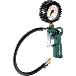 Metabo Reifenfüllmessgerät RF 60 für Kompressoren mit Manometer und Schlauch.