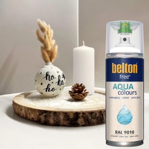 Belton Free AQUAcolours Buntlack RAL 9010 Reinweiß seidenglänzend 400 ml