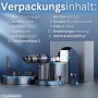 Steinborg SB-1041 Mini Akku Handstaubsauger 16000Pa, HEPA-Filter und 7 Aufsätze als Verpackungsinhalt.