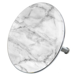 Sanilo Badewannenstöpsel mit Marmor-Optik, Abflussstöpsel für Badewanne.