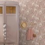 ESTAhome Vliestapete mit Einhörnern in Altrosa im Kinderzimmer.