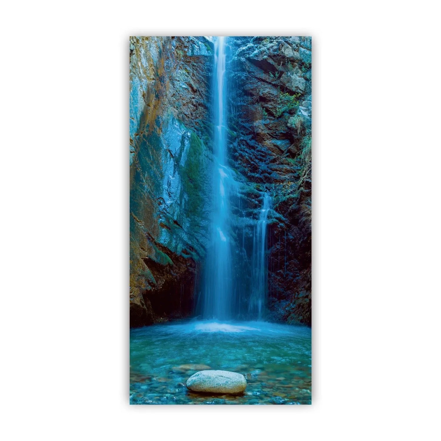 Walllux Duschrückwand Wasserfall Alu-Verbund 3 mm 125 x 255 cm