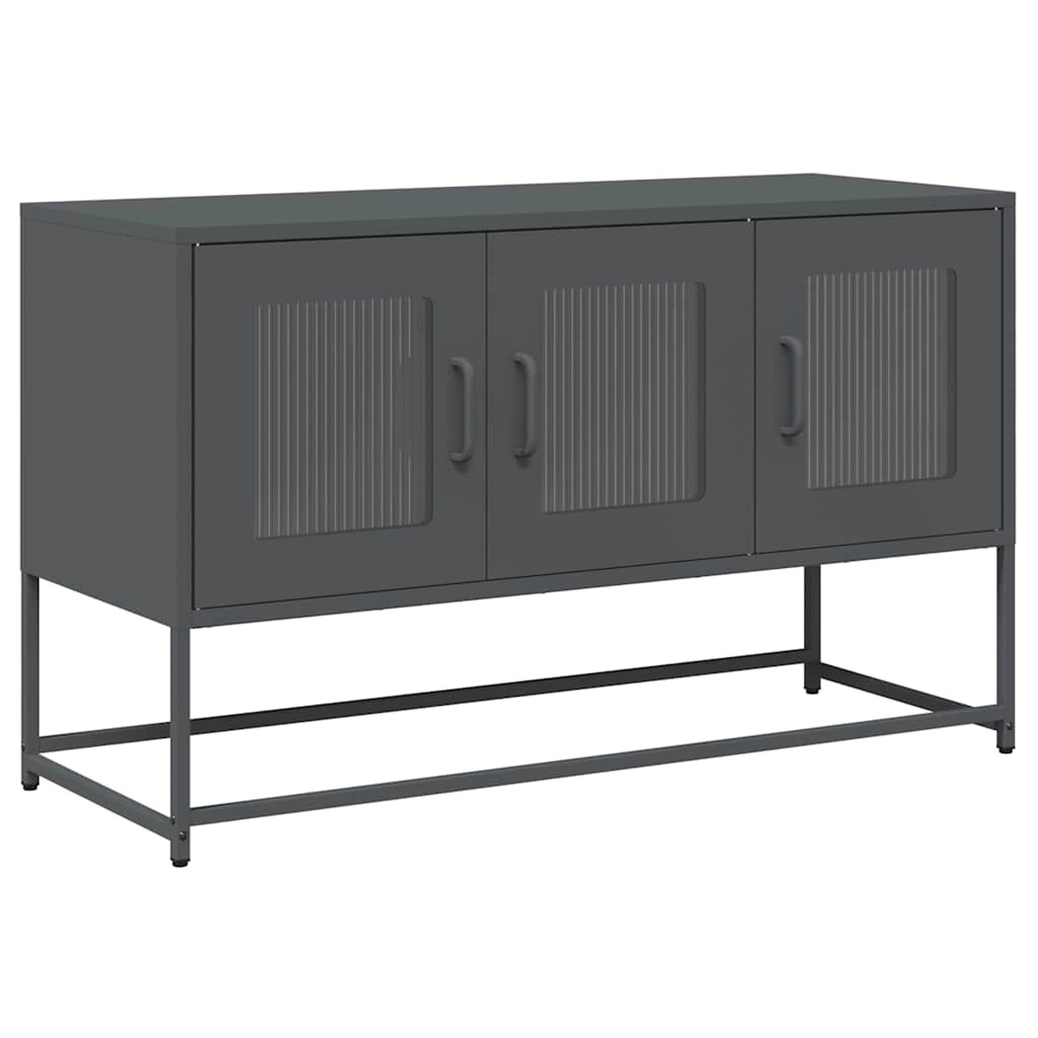 vidaXL TV-Schrank Anthrazit 100,5x39x60,5 cm Kaltgewalzter Stahl 853340 günstig online kaufen