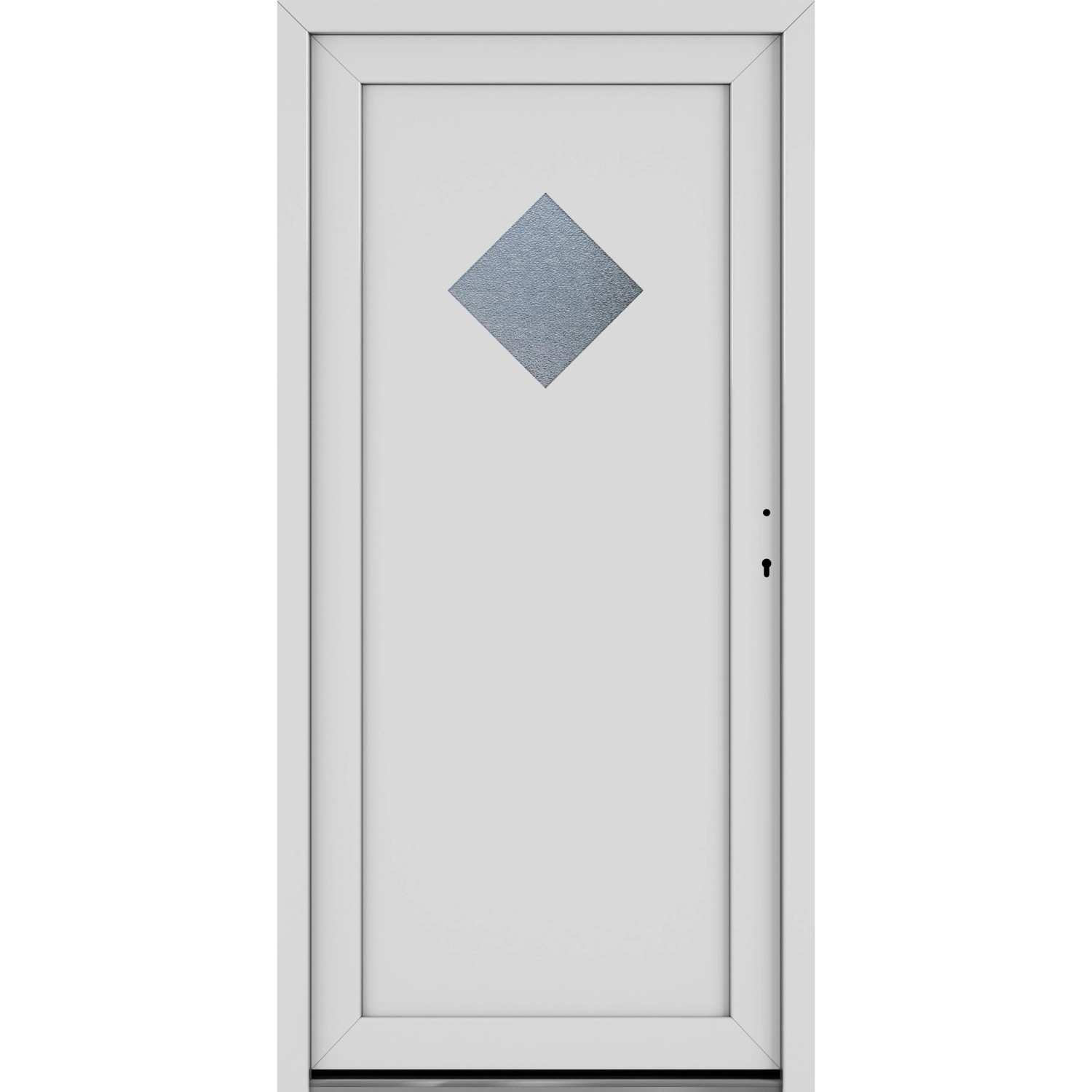 Roro Nebeneingangstür OKE 1151 Kunststoff 5FA Weiß 98 cm x 198 cm DIN R günstig online kaufen