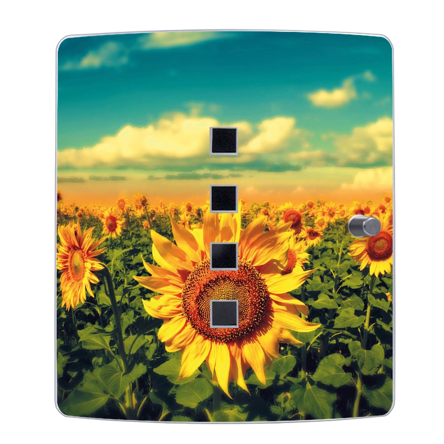 ALAZA WOOR Magnet-Briefkastenabdeckung Sonnenblumen-Motiv – 64,8 X 52,8 Cm, Wasserfest