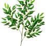 Deko Ruscus Zweig, 75 cm, grüne Kunstpflanze für stilvolle Dekoration.