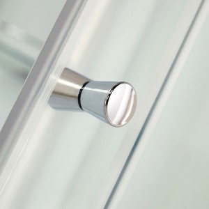 Detailaufnahme: Griff der Schulte ExpressPlus Komplettduschkabine Ibiza, Funktionsteil rechts.